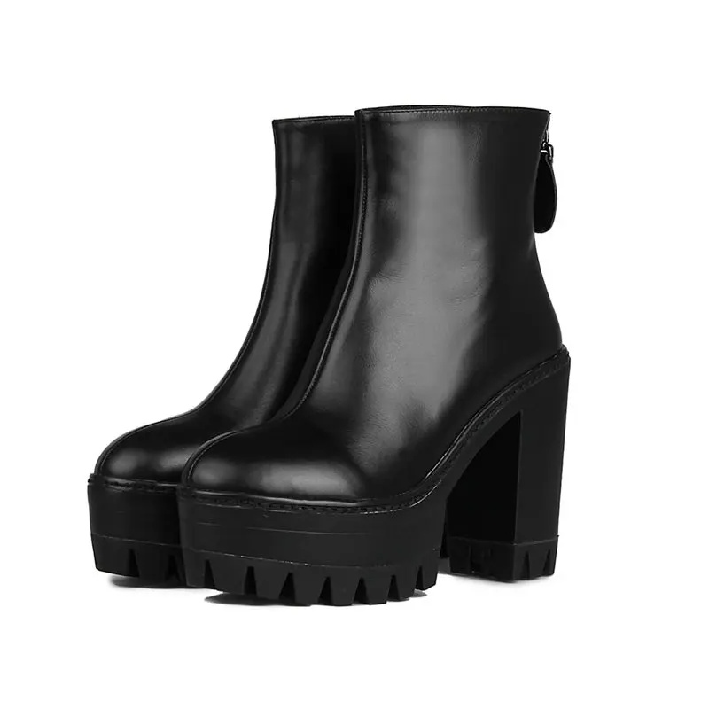 MEMUNIA/2020 новые женские ботильоны модные ботинки на очень высоком каблуке из