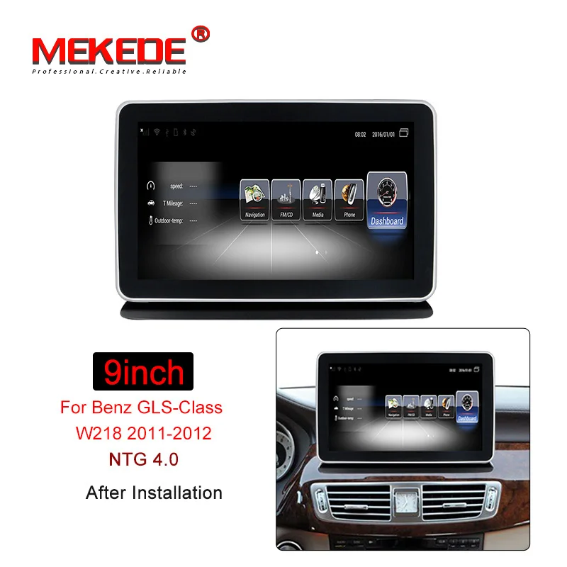 MEKEDE 4G LTE 9 дюймов Автомобильный аудио радио dvd плеер для Benz CLS class W218 2011 2013 с gps