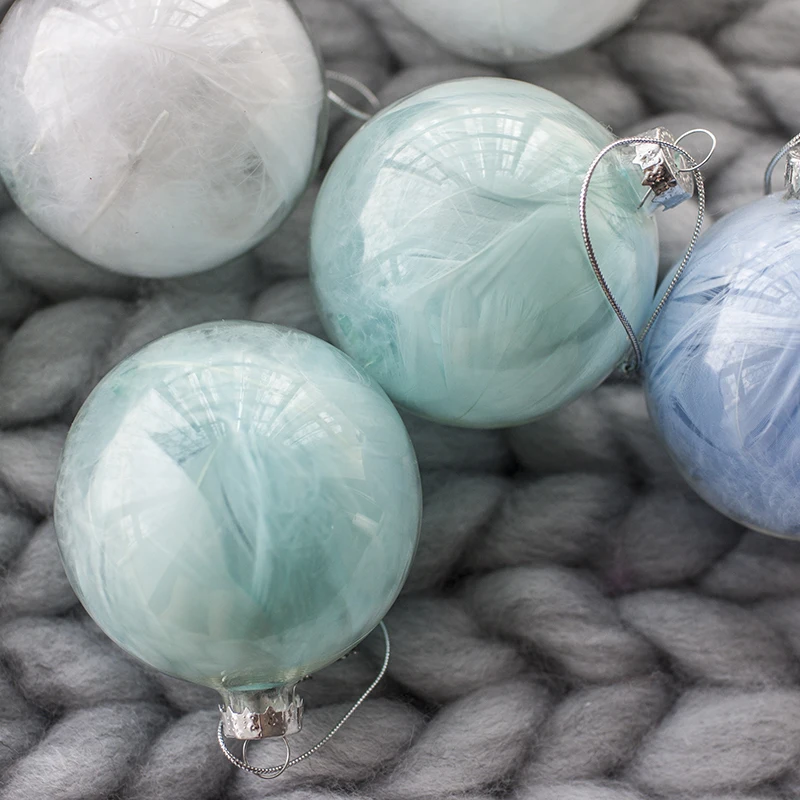 2 шт украшения высокого класса искусственные дутые стеклянные Рождественские