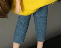 2 шт./лот Blyth Doll Одежда футболка+ джинсы модные штаны Одежда для куклы Барби, Azone, ob24, blyth, Kurkn 1/6 аксессуары для кукол - Цвет: only pants