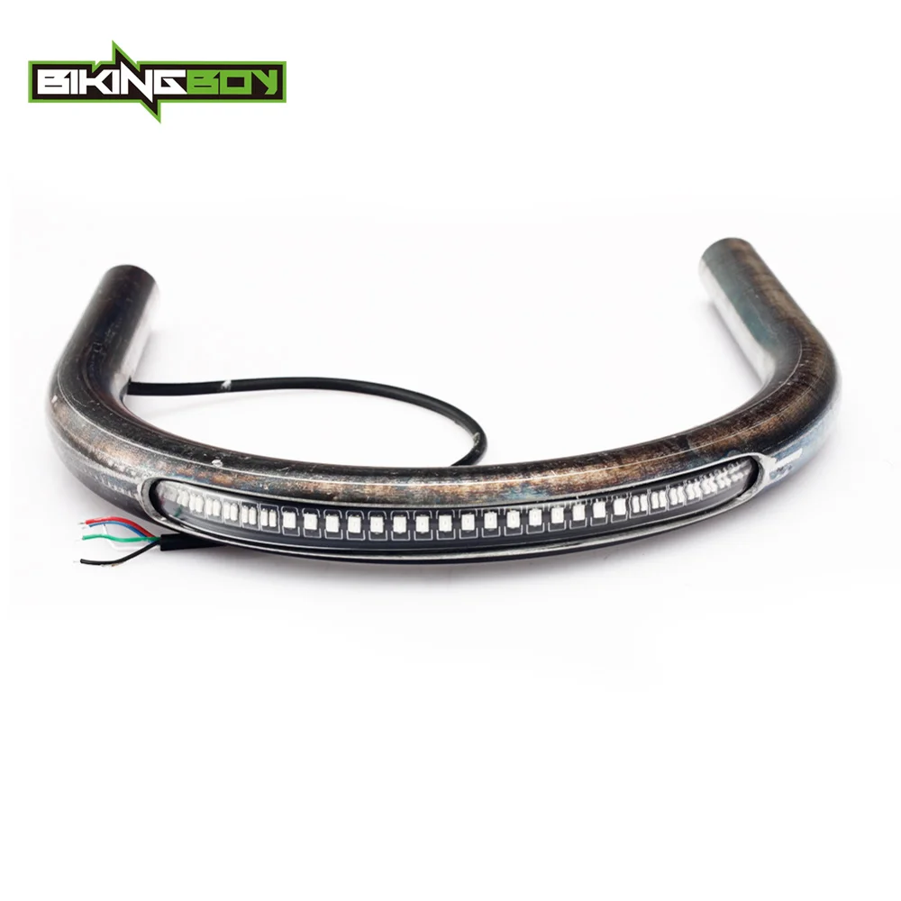 BIKINGBOY 7/8 &quot22 мм трубка Кафе Racer сиденье рамка обруч Brat петля + светодиодный тормоз