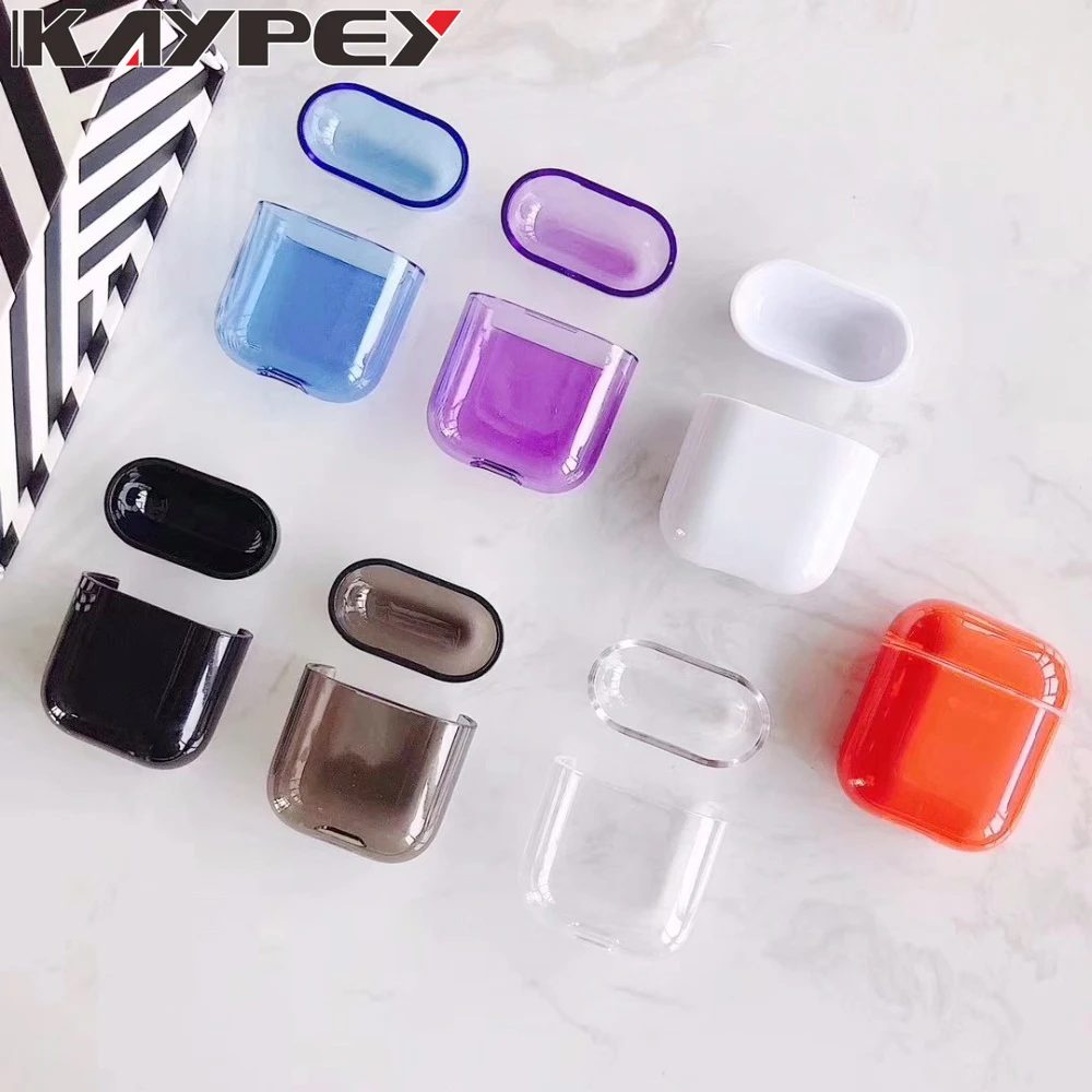 Прозрачный ПК Жесткий Чехол для Apple Airpods Air Pods аксессуары Bluetooth наушники защитный