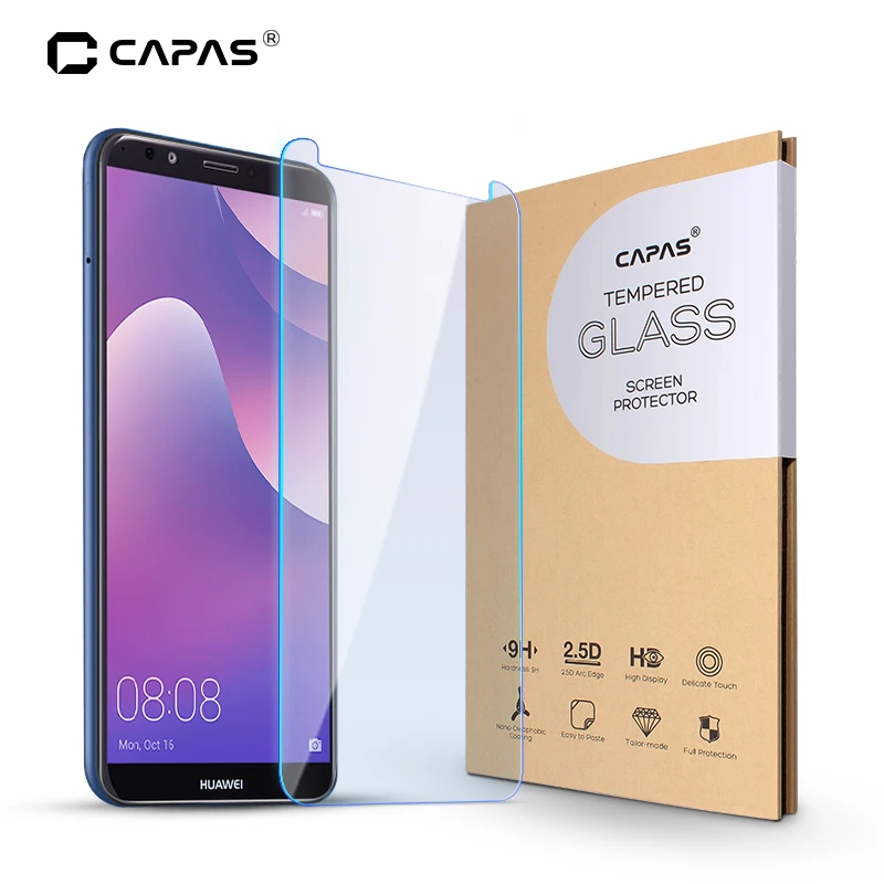 Для Huawei Y7 Prime (2018) защита для экрана закаленное стекло прозрачная Противоударная