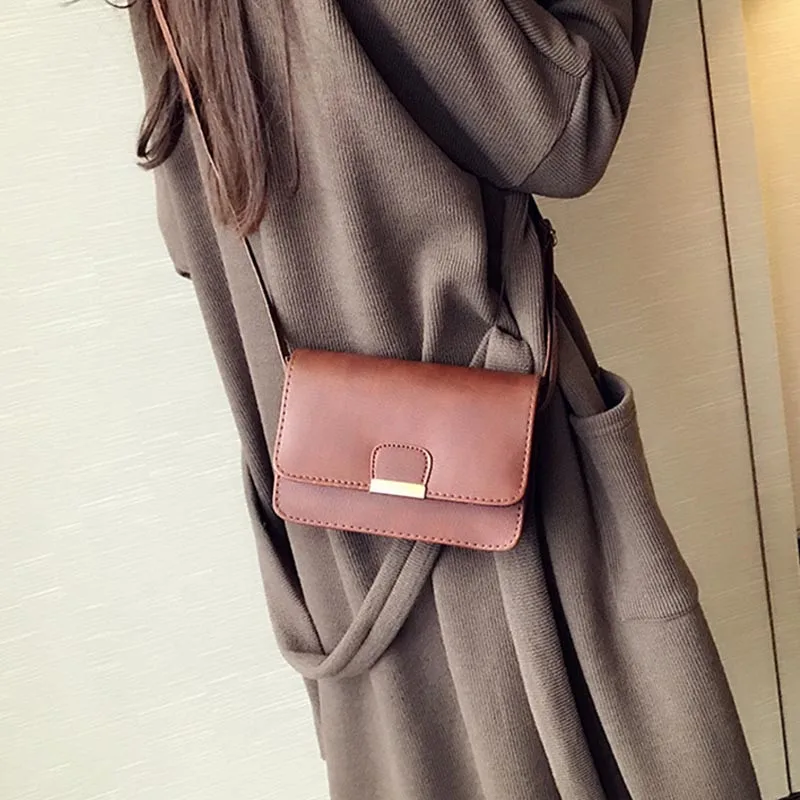 2018 новая женская сумка через плечо из искусственной кожи в стиле ретро