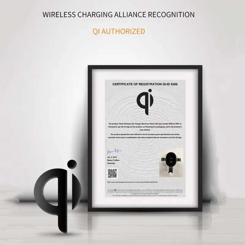 Xiaomi 70mai 10 Вт/20 Вт Qi Беспроводное Автомобильное зарядное устройство, аксессуары для зарядки мобильных телефонов для iPhone, samsung, держатели для мобильных телефонов, автомобильная подставка