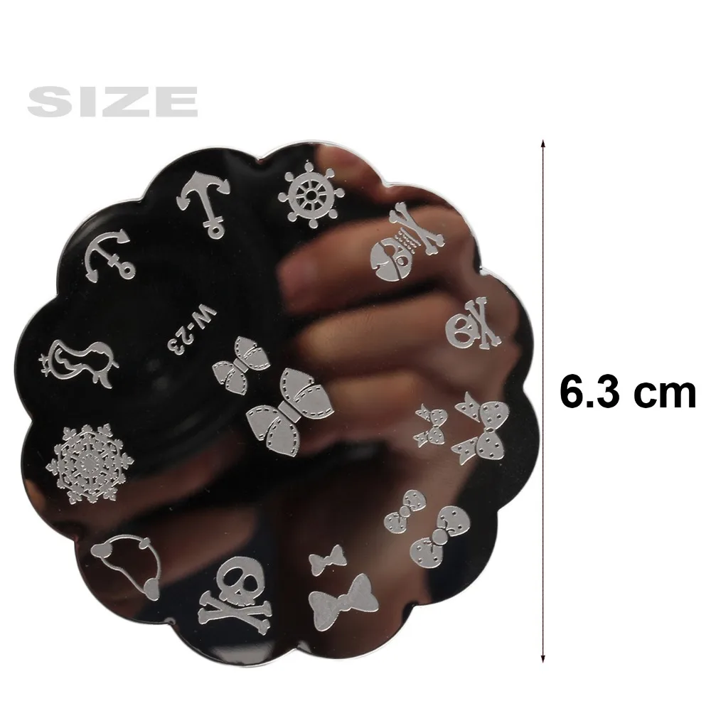 Шаблон для штамповки ногтей классический дизайн Цветочный трафарет пластины 100