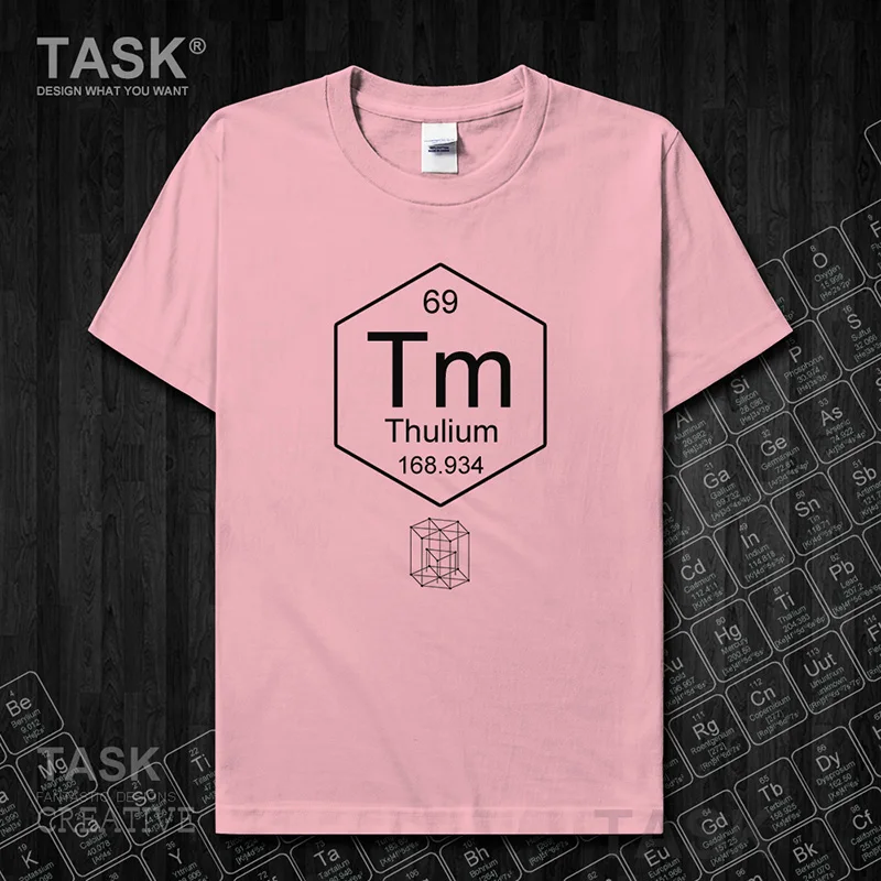 Химическая Периодическая таблица 69 Tm химия новые мужские топы футболка с