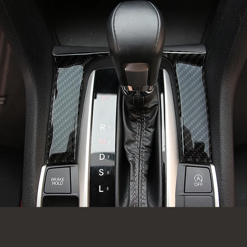Настоящая крышка переключения передач из углеродного волокна для Honda Civic 10th Sedan