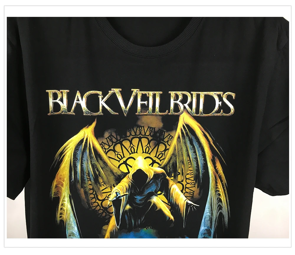 Bloodhoof BLACK VEIL BRIDES Post hardcore Glam Metal Rock Band футболка азиатского размера