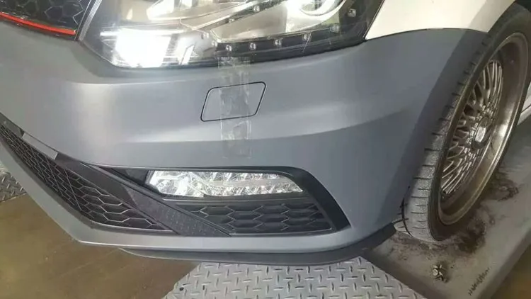 Поло GTI Стиль PP Неокрашенный Серый праймер авто передний бампер для Volkswagen Polo GTI R бампер 2011