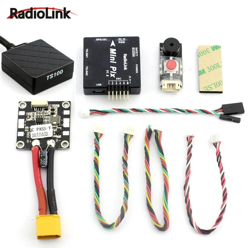 Радиоприемник MINI PIX Pixhawk Базовая конфигурация Контроллер полета TS100 M8N 8N модель GPS