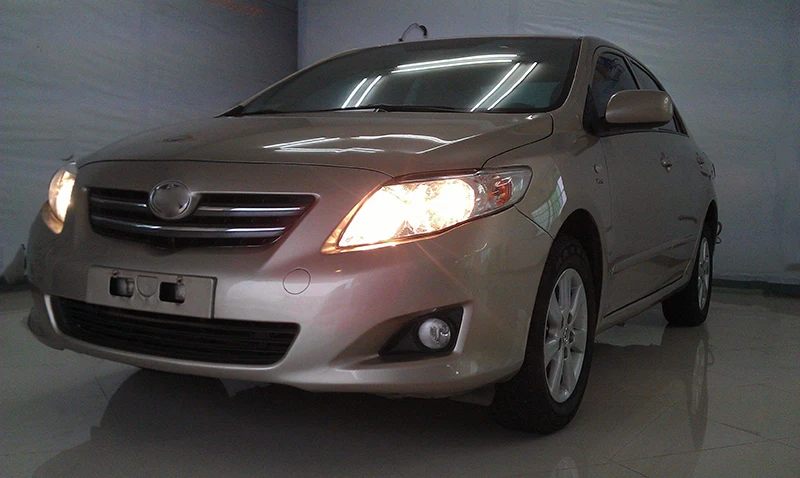 Автомобильный мигающий 2 шт. дневной ходовой светильник drl для Toyota Corolla 2007 2008 2009 2010 светодиодный DRL противотуманный фонарь, противотуманный фонарь, светильник для вождения s