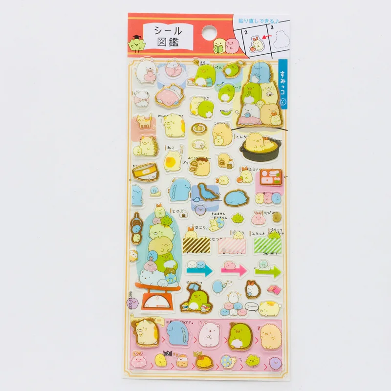 Kawaii Sumikko Gurashi Whale PVC наклейка s Наклейка s DIY стикер для украшения фото наклейка для скрапбукинга