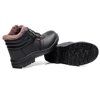 Мужские зимние рабочие полуботинки, со стальным носком, на меху#4