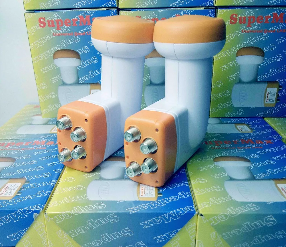 2 шт. суперmax Универсальный QUAD LNB лучший сигнал Full HD универсальный KU Band Quad