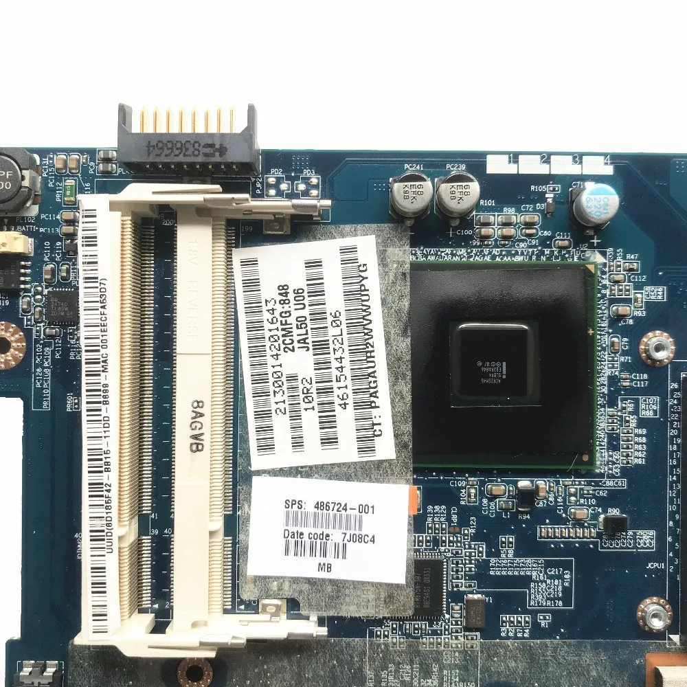 486724 001 для HP Pavilion DV4 1000 материнская плата ноутбука JAL50 LA 4101P DDR2 GM45 полностью