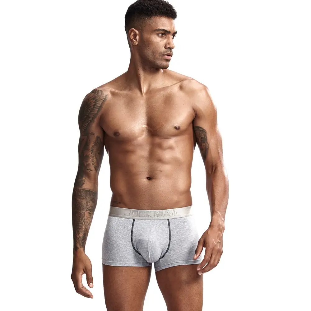 JOCKMAIL, сексуальные мужские трусы-боксеры, с мешочком для пениса, u-образная выпуклость, модальное дышащее Мужское нижнее белье, трусы для геев, боксеры, мужские трусы