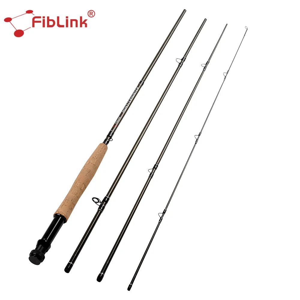 Fiblink Fly Rod 5/6 7/8 WT 8'" /9' 4 секции углеродное волокно Удочка легкая портативная мягкая пробковая ручка Праздничная распродажа