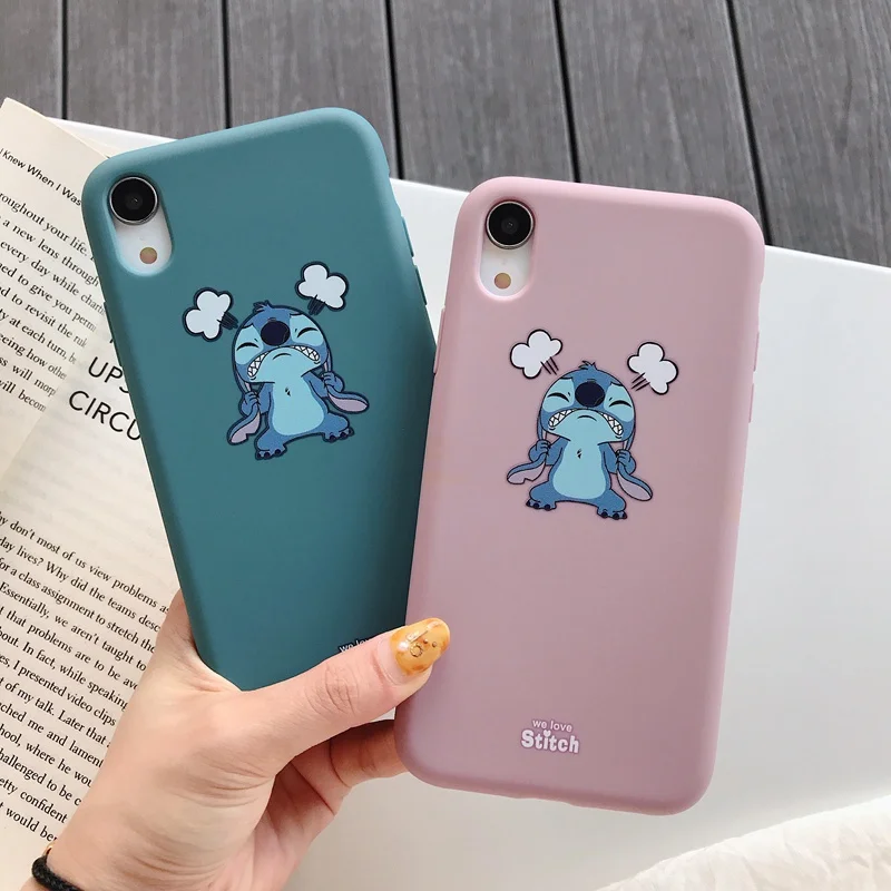 Матовый чехол с рисунком для iPhone X XR XS Max милый мягкий из ТПУ 6 6s Plus 7 8 задняя крышка |