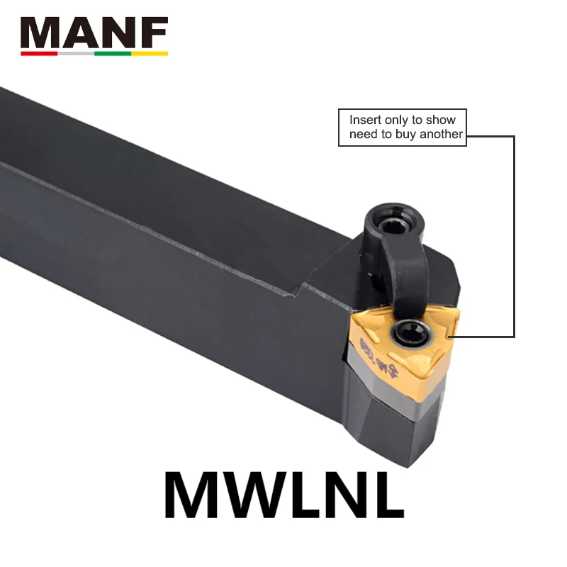 MANF MWLNR-2525M08 16 мм 25 мм Внешние твердосплавные вставки поворотные инструменты держатели токарный станок с ЧПУ резка обработка расточные держатели инструментов токарный станок по металлу