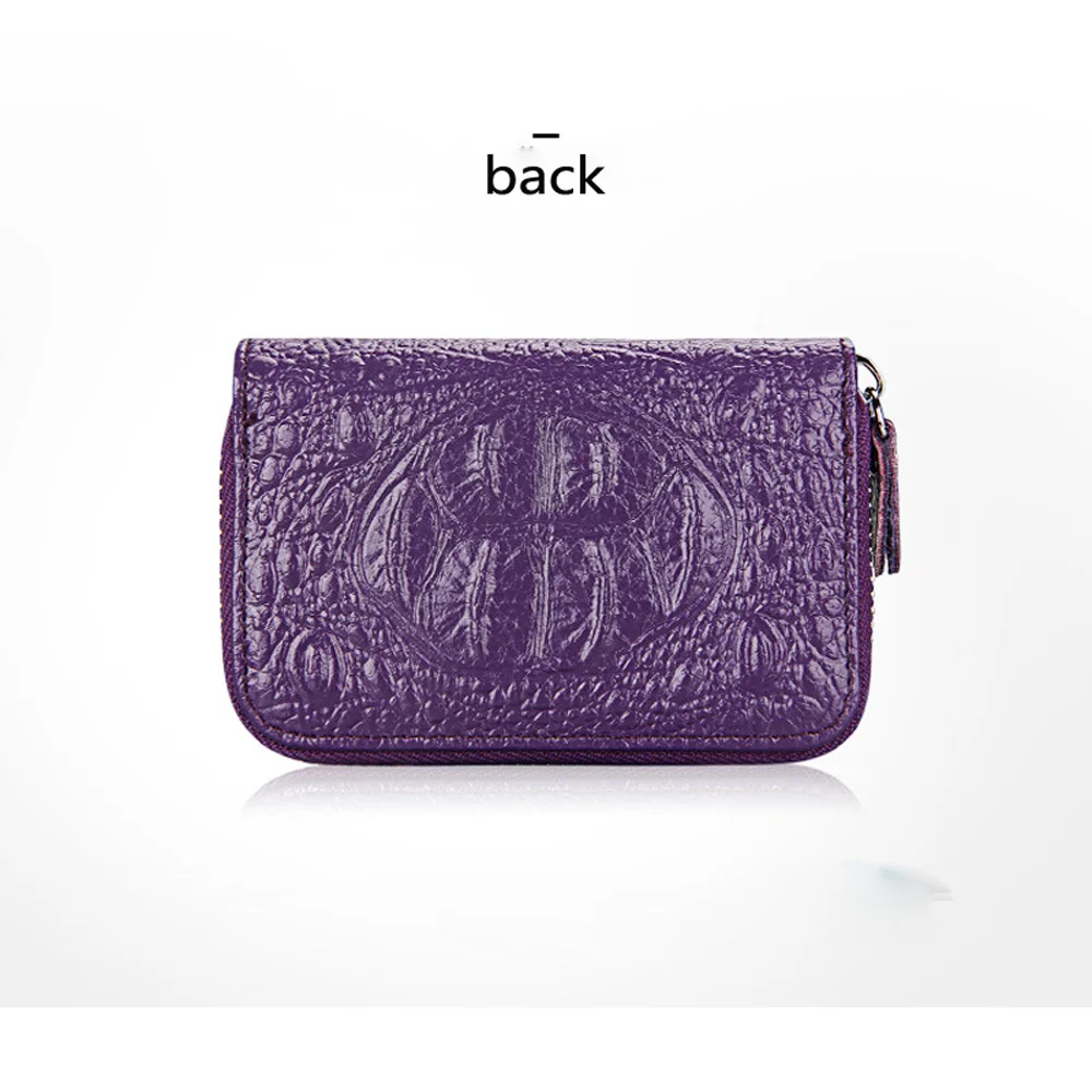 Кошелек с рисунком крокодила RFID сумка для банковских карт из натуральной кожи