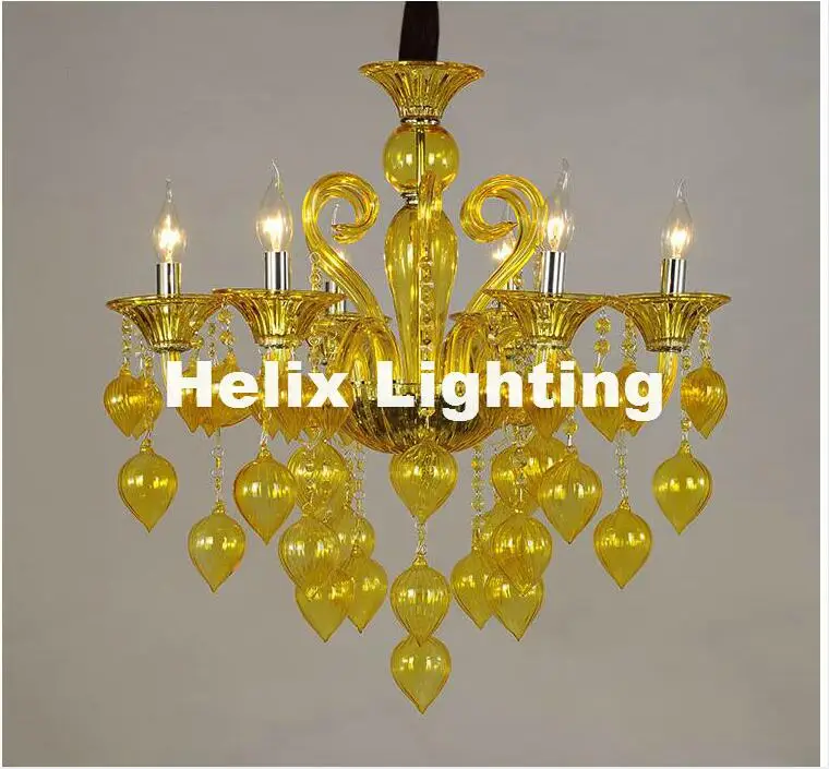 Современная яркая люстра 8 л лампы для кофейни свадьбы бара синяя фиолетовая