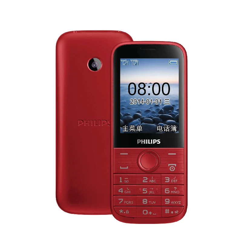 Оригинальный Philips E160 2 4 дюйма GSM 2G 1400 Max две sim карты большой аккумулятор для