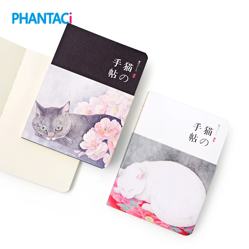 

Винтажный блокнот в японском стиле, дневник для рисования, 80 листов, милый блокнот, бумажная тетрадь для эскизов, офисные и школьные принадл...