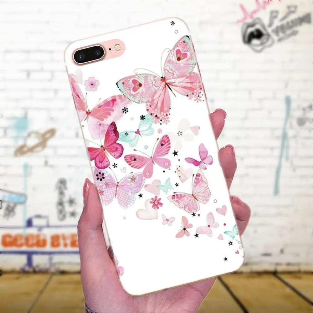 Красивый мягкий чехол-бабочка из ТПУ для Huawei Mate 7 8 9 10 20 P8 P9 P10 P20 P30 Lite Plus Pro 2017 |