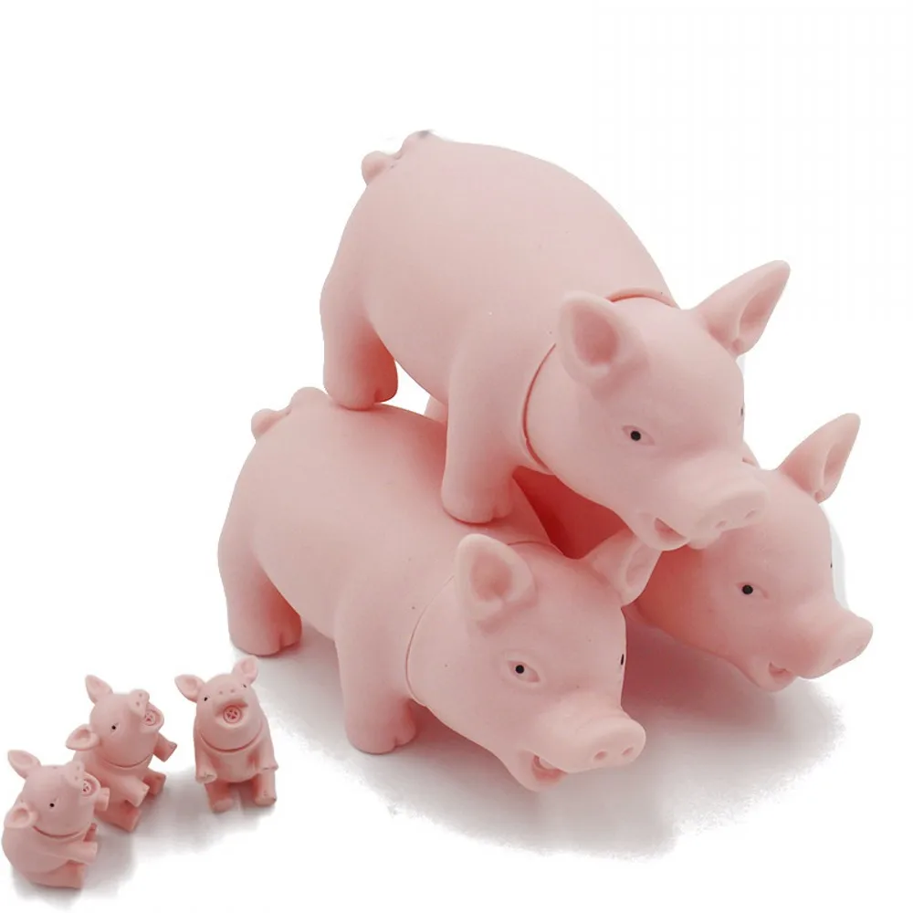 3 шт./лот Милая свинья грантирующая пищалка игрушки для собак забавное