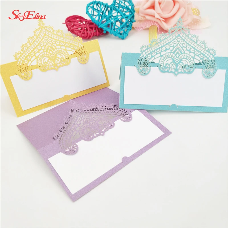 50 шт/100 шт карточка с местом для указания имени настольная карта украшения