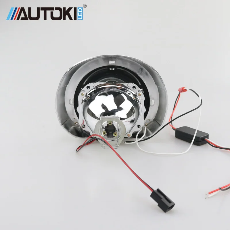 Autoki 3 0 дюймов S Max светодиодный DRL светильник кожух с 2 5 H1 мини Hi/Low линзы проектора bi