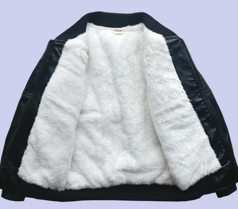 НОВЫЕ куртки для девочек зимние кожаные черного цвета детские пальто куртка