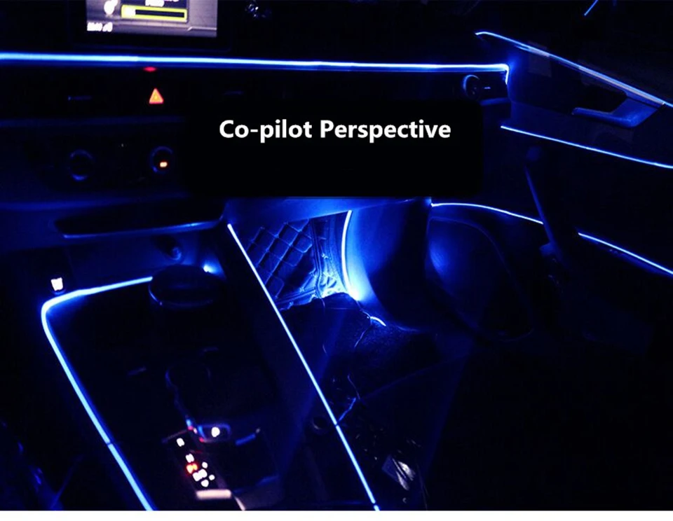10 в 1 RGB светодиодный светильник 8 м для украшения интерьера автомобиля волоконно-оптический светильник с помощью приложения управление 12 В декоративные атмосферные лампы универсальные
