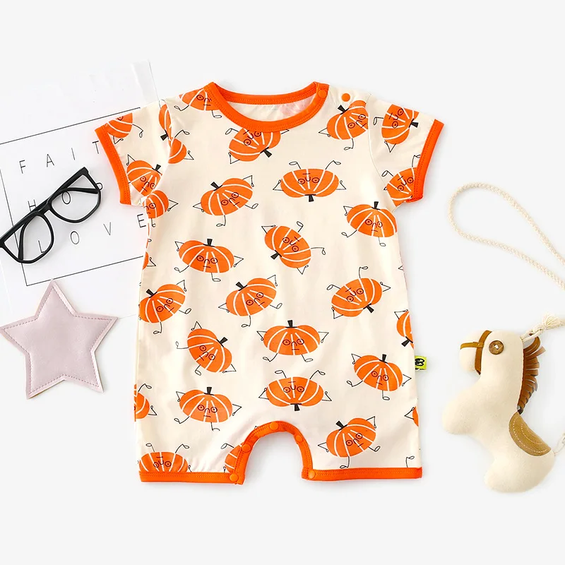 Комбинезоны с короткими рукавами для маленьких девочек комбинезон мальчиков и