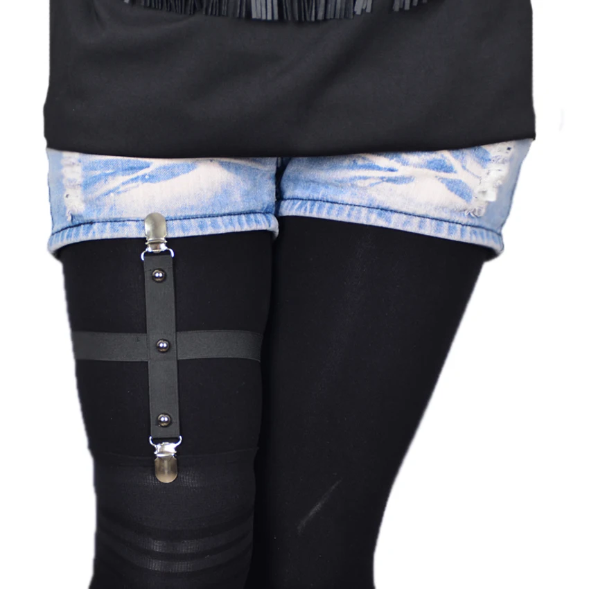 Женские новые женские чулки подвязки готические Харадзюку заклепки много стилей