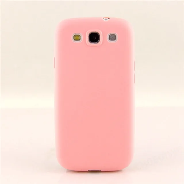 Мягкий силиконовый чехол из ТПУ ярких цветов для Samsung Galaxy S3 Neo i9301 SIII I9300 GT-I9300 Duos i9300i, Ультратонкий матовый чехол - Color: Pink