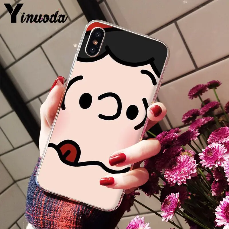 Yinuoda Прозрачный мягкий силиконовый чехол для телефона из ТПУ Apple iPhone 8 7 6 6S Plus X XS MAX 5