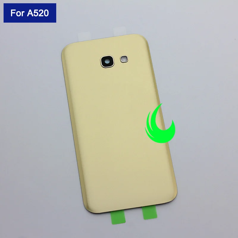 samsung Galaxy A5, A520, A520F, задняя крышка, крышка батареи, задняя крышка, стекло, корпус, чехол для samsung A5, с объективом камеры