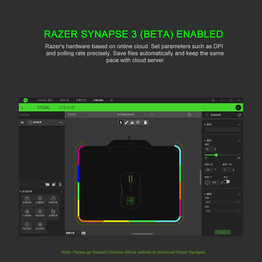 Razer Mamba Hyperflux Беспроводная игровая мышь 16000 dpi 5G Оптический сенсор 450 ips+ Firefly Hyperflux коврик для мыши Беспроводная мощность