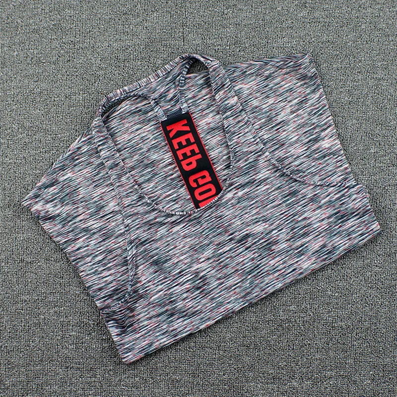 Женская спортивная майка с надписью высокая эластичность дышащий для фитнеса