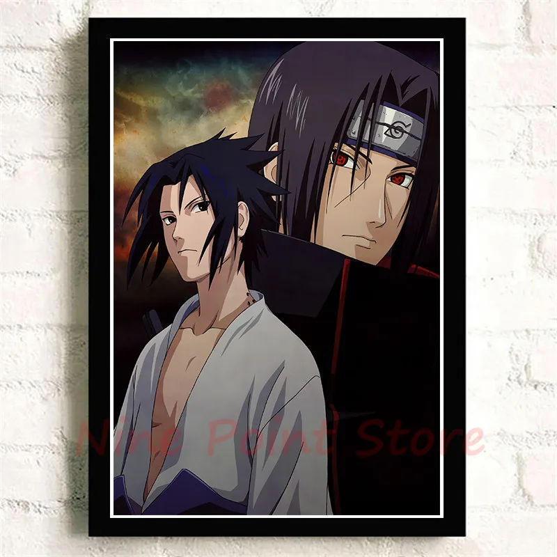 Постер Naruto бумага с покрытием плакат картины с комиксами бар Детская комната Декор бескаркасные
