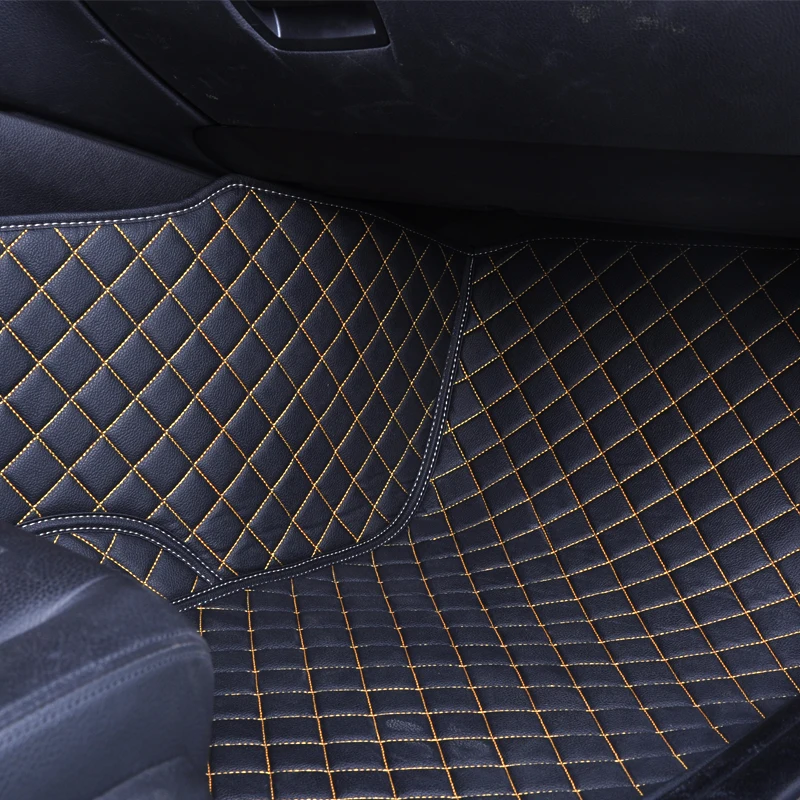 Автомобильный pro Кожаный напольный коврик для Фольксваген Поло Бора Гольф Tiguan