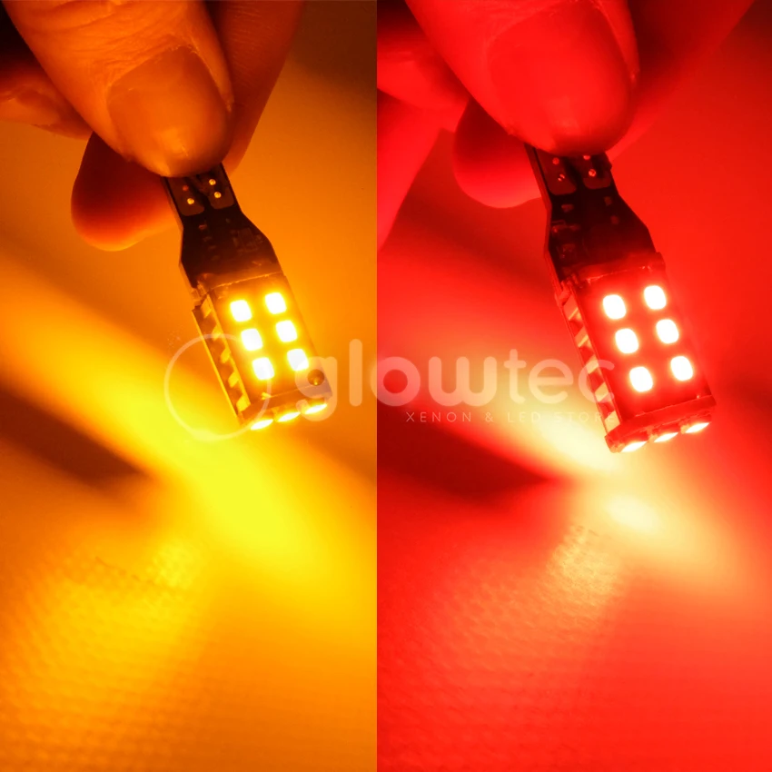 Новый 2 предмета T15 15SMD 7 5 w W16W светодиодный светильник Автомобильный без ошибок