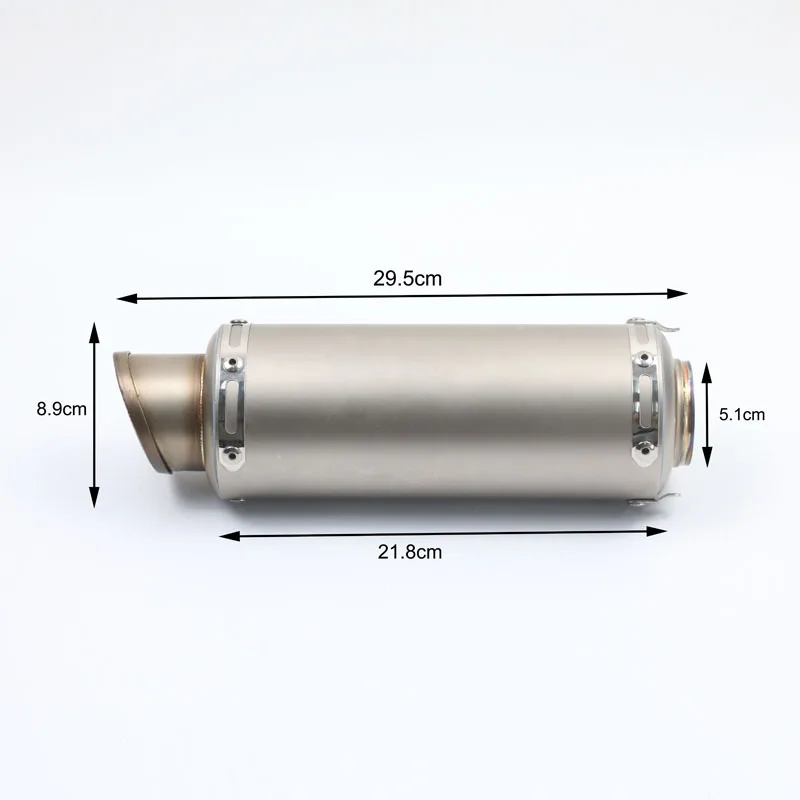 Мотоциклетные глушители универсальные 51 мм нержавеющая сталь мотоцикл