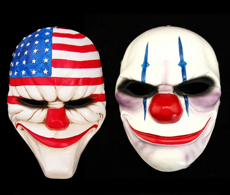 Новинка маска для лица клоуна взрослых и детей от PAYDAY 2 маскарадный костюм