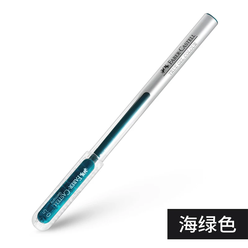 Sea Green 5 шт немецкая FABER-CASTELL цветная гелевая ручка настоящая гелевая серия конфетных цветов 0,5 мм гелевая ручка - Цвет: Sea Green