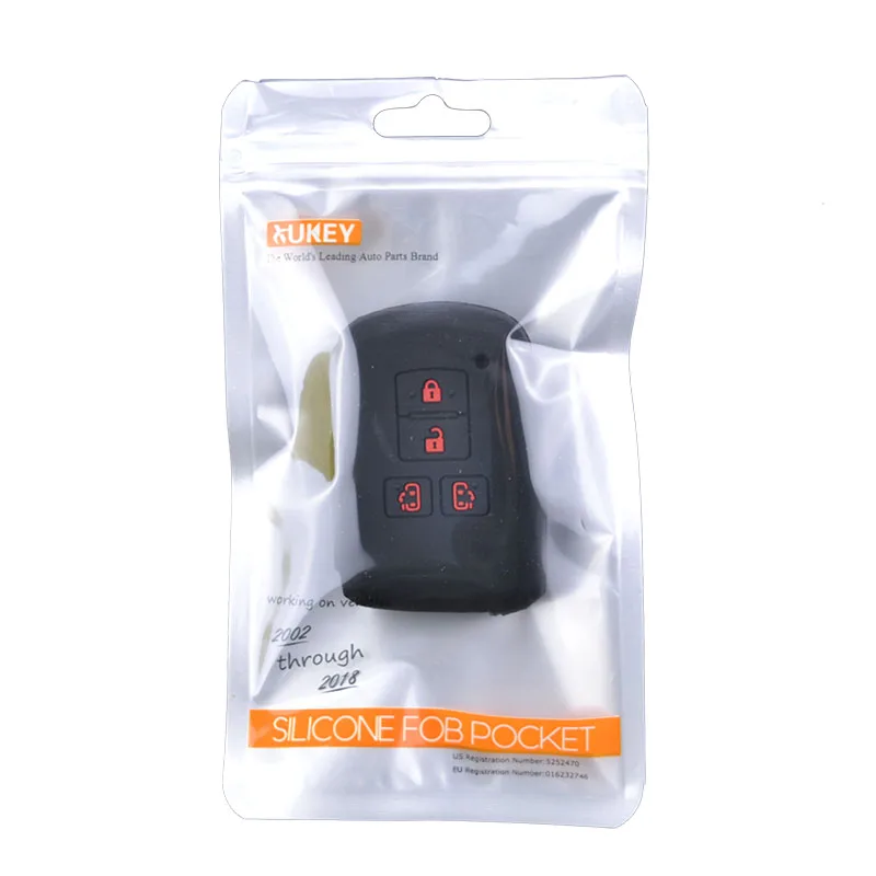 AX 4 Button For Toyota Sienta Alphard Voxy Noah Esquire Harrier Silicone Remote Key Case Fob Shell Cover Skin 2015 2018 2019|Футляр для