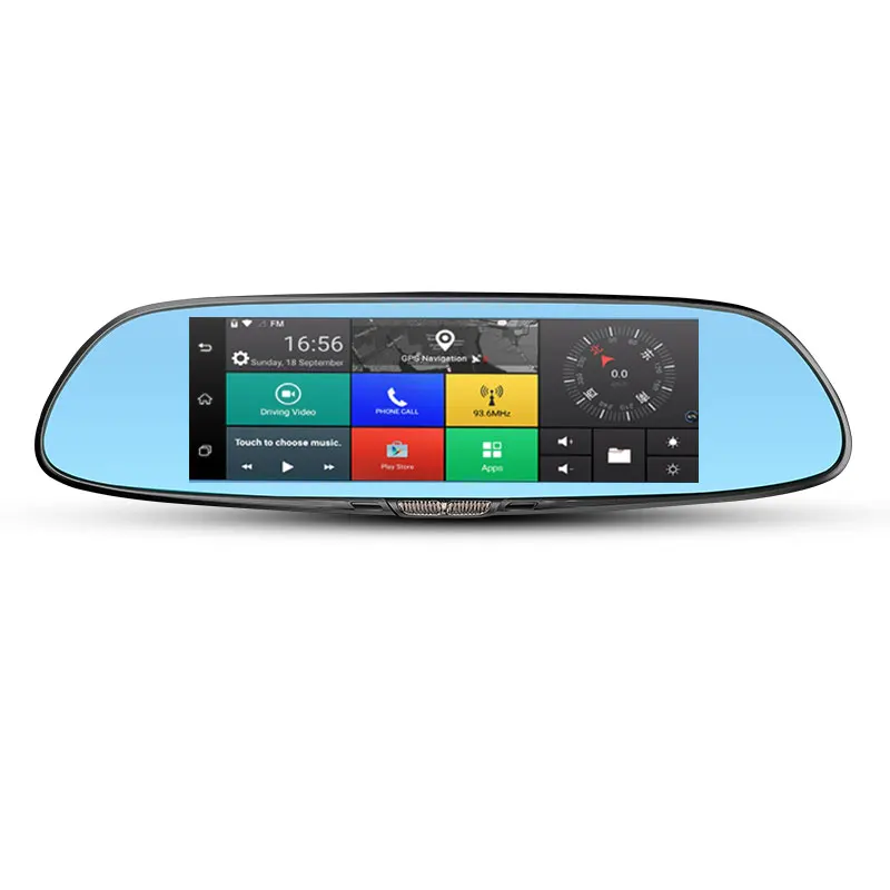 Dash camera Junsun A730 16GB 7 inch 3G Car GPS Navigation Android WIFI DVR Camera video recorder Rearview Mirror Vehicle gps | Автомобили