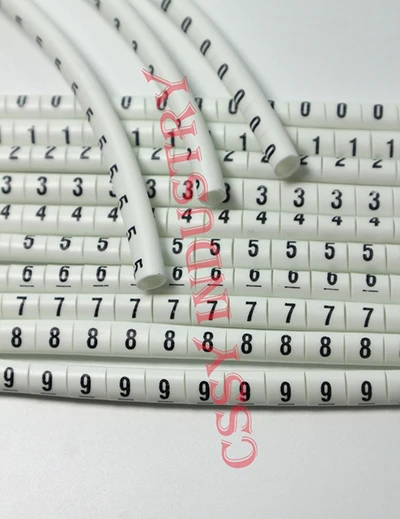 4.0mm2 1000pcs 1000 шт./компл. принт Кабельные маркеры 0,5-10mm2 номер 0123456789 10 разное количество кабель провод Маркеры - Цвет: 4.0mm2 1000pcs
